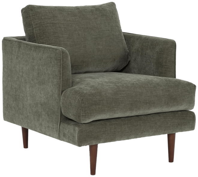 Grey best sale green chair