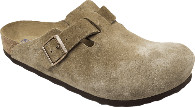 Men's Boston Soft Footbed Suede Leather Clogs from Finish Line