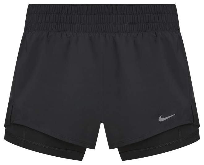 Nike Dri-FIT One กางเกงขาสั้น 2-in-1 เอวปานกลาง 3 นิ้วผู้หญิง