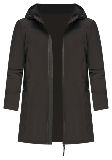 Womens Plus Size Hooded Faux-Fur-Lined Anorak Raincoat, Created for Macys