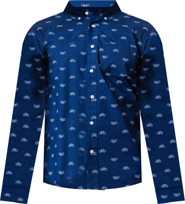 Mens' Organic Long Sleeve Stretch Poplin Button Down Shirt