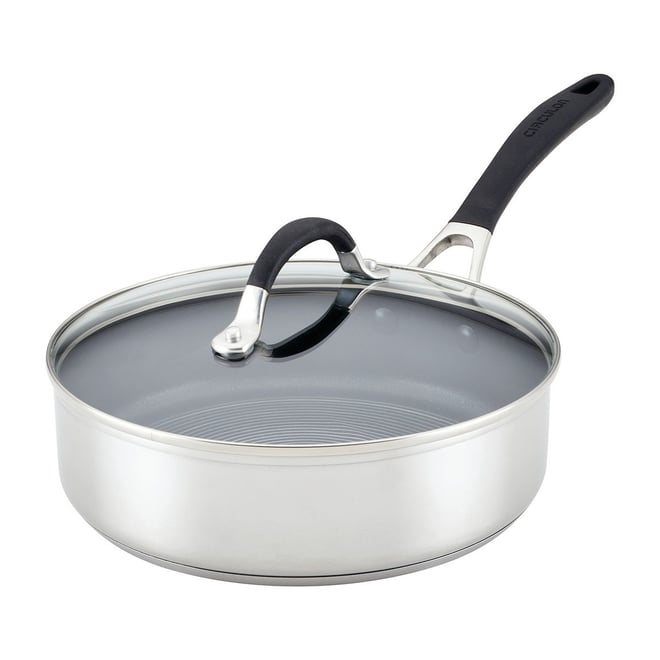 4 Quart Stainless Steel Saute Pan - Silver