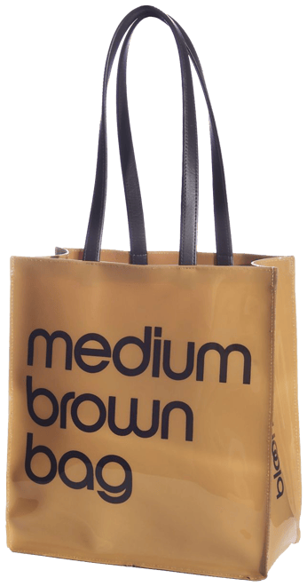 Medium brown shop bag brand