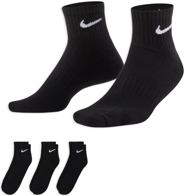 Nike Everyday Cushioned Training Ankle Socks (3 Pairs)