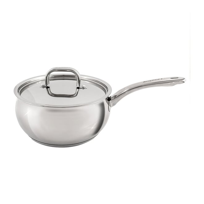 BergHOFF Belly Shape 18/10 Stainless Steel 6.25 Sauce Pan With Stainless  Steel Lid 1.5Qt.