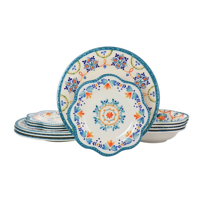 Gibson on sale melamine dinnerware