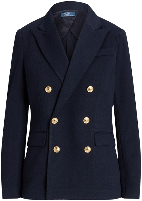 ラルフローレン★Knit Double-Breasted Blazer Polo Ralph Lauren Knit Double-Breasted Blazer - Macy's