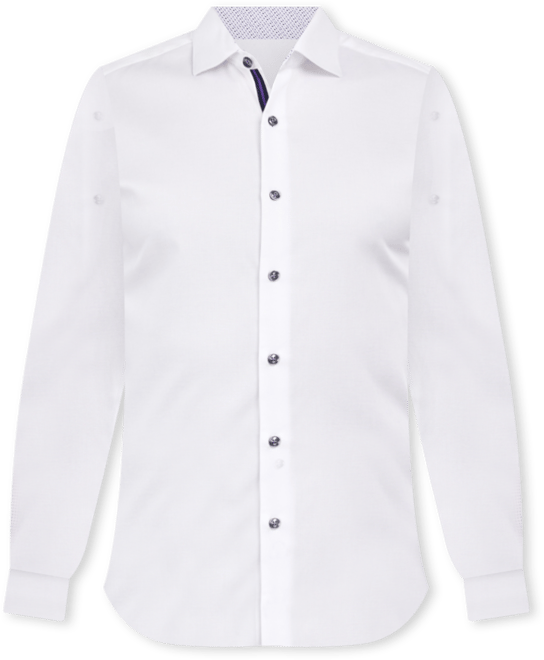 Men's Solid Texture Dress Shirt