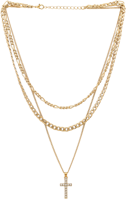 x REVOLVE Cross Layered Necklace
