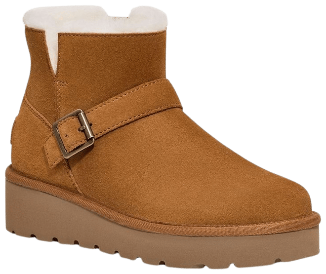 UGG Kids Mini II logo-patch suede boots - Neutrals