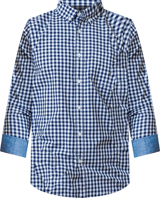 Mens' Organic Long Sleeve Stretch Poplin Button Down Shirt