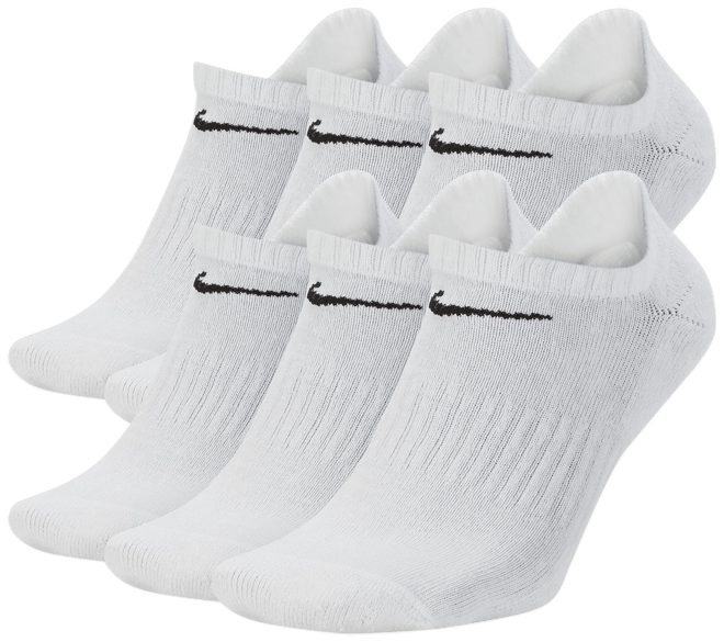 Nike Everyday Cushioned Training No-Show Socks (6 Pairs)