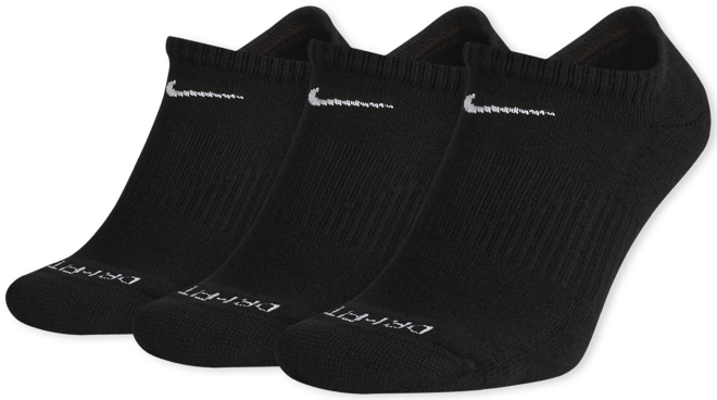 Nike Everyday Plus Cushion Training No-Show Socks (3 Pairs)