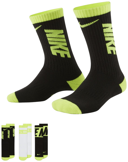 나이키 에브리데이 키즈 쿠션 크루 삭스(3켤레)