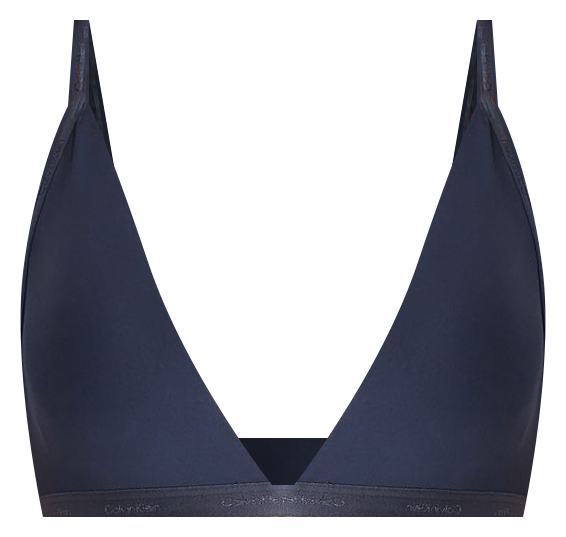 Calvin Klein velvet triangle bra in rocket foil