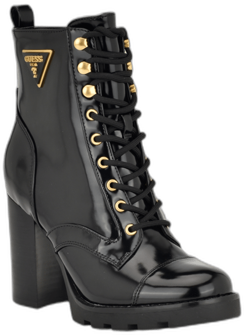 Women's Neadyn Heeled Lug Sole Lace Up Hiker Booties