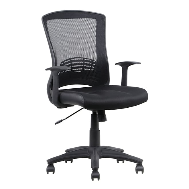 Black home office discount chair