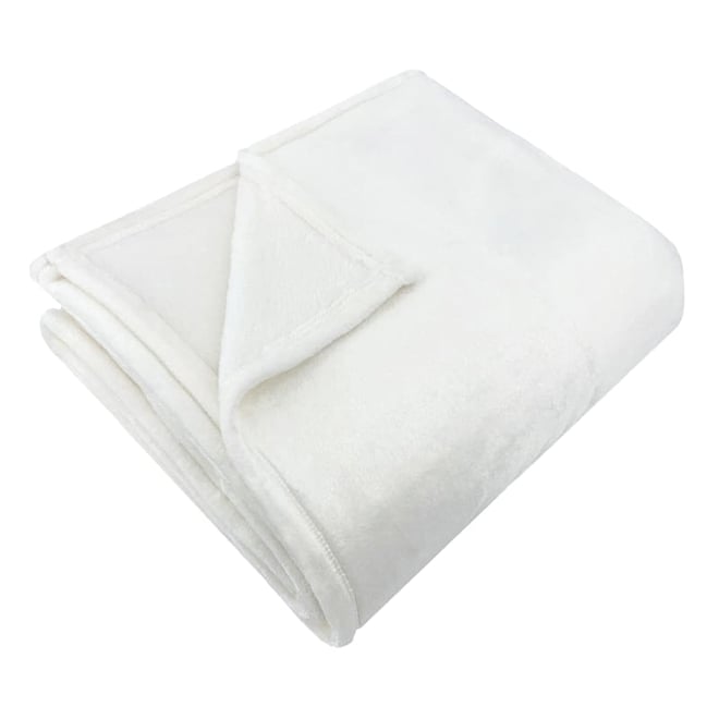 Plain white online blanket