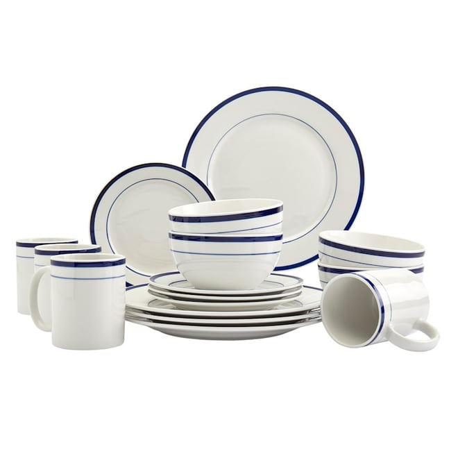 White stoneware dinnerware outlet sets