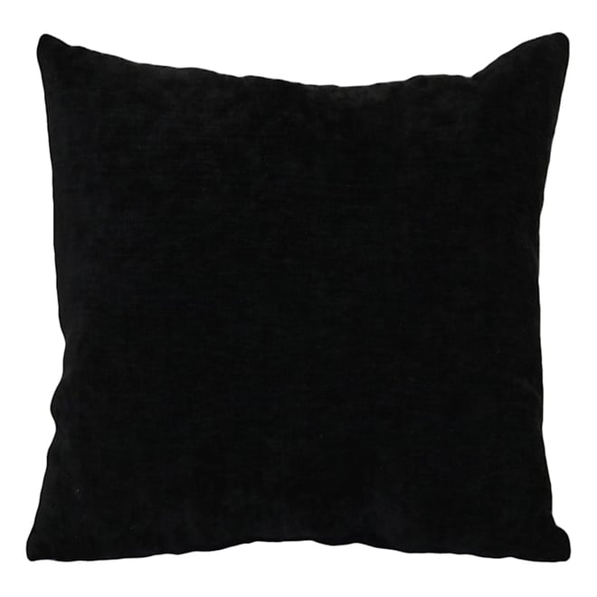 18x18 Elsa Reversible Woven Striped Chenille Square Throw Pillow Black -  Evergrace