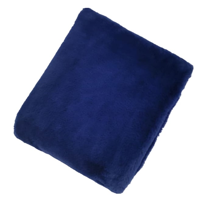 Deep blue throw discount blanket