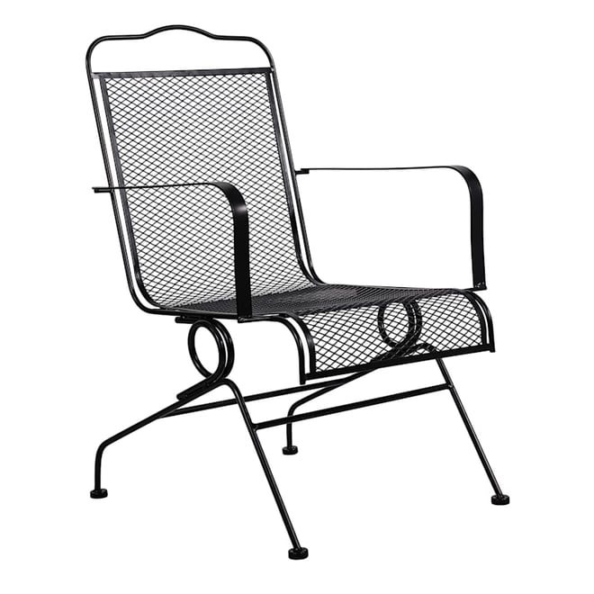 Arlington house wrought iron best sale motion chair