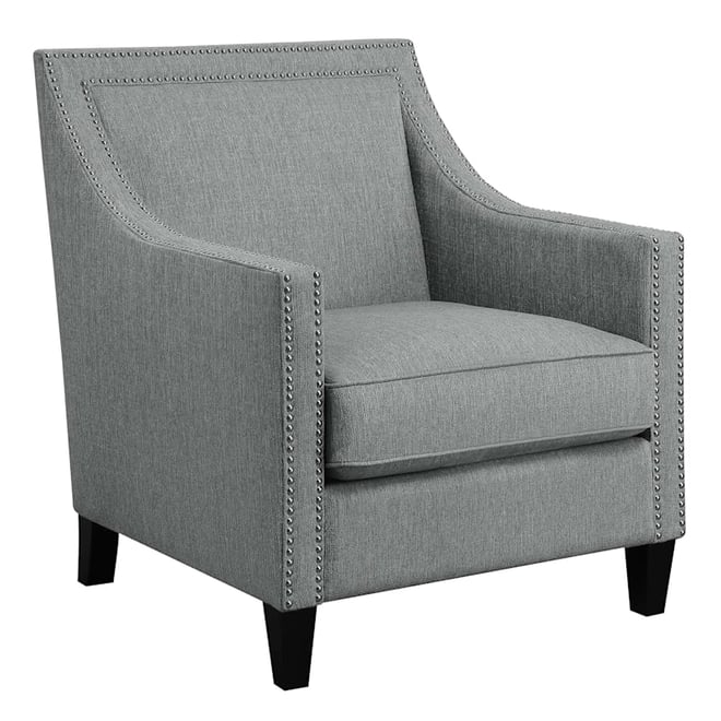 Providence Erica Studded Accent Chair Grey