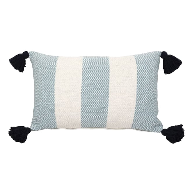 Blue tassel cheap pillow