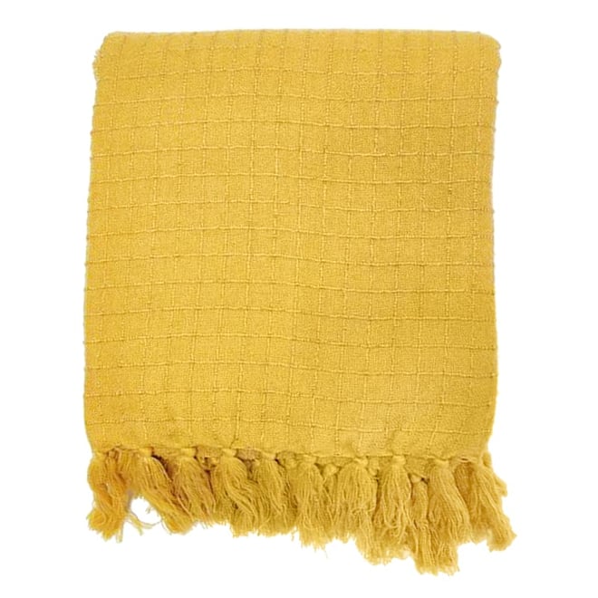 Yellow ochre online throw