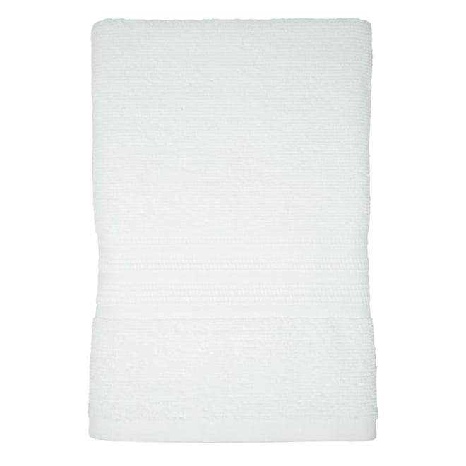 White Antimicrobial Cotton Bath Towel