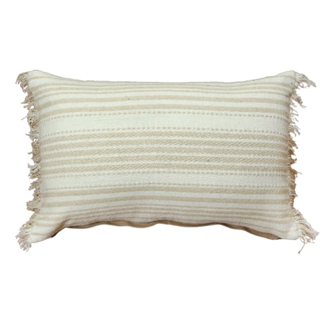 White 2024 oblong cushion