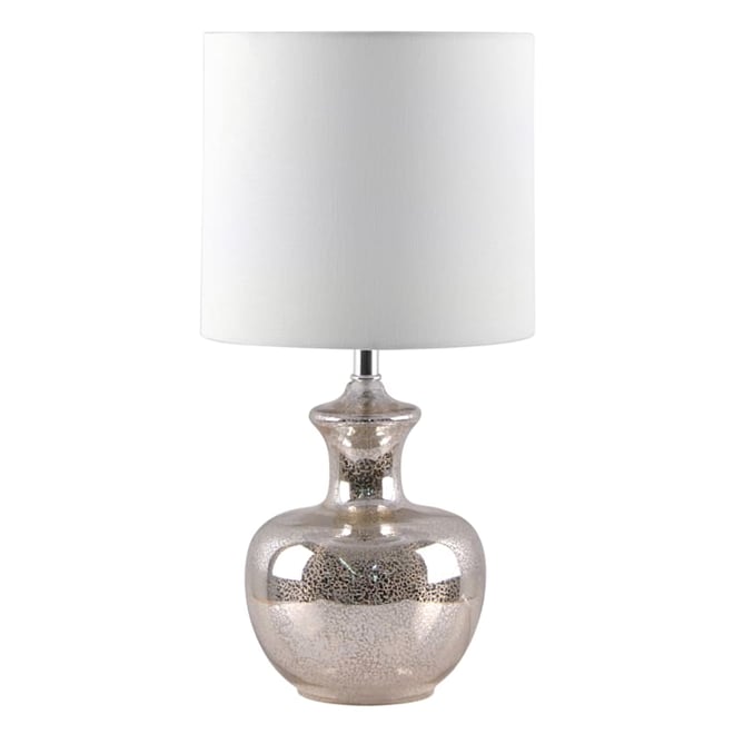 Mercury glass lamp deals shade