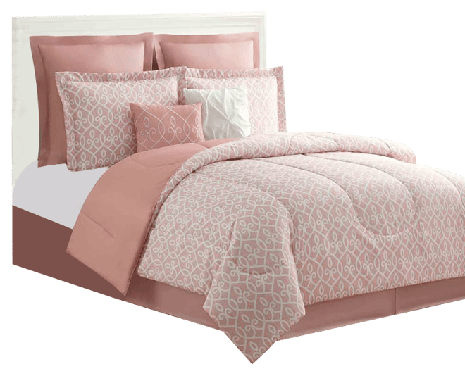 3-Piece White Waffle Comforter Set, Full/Queen