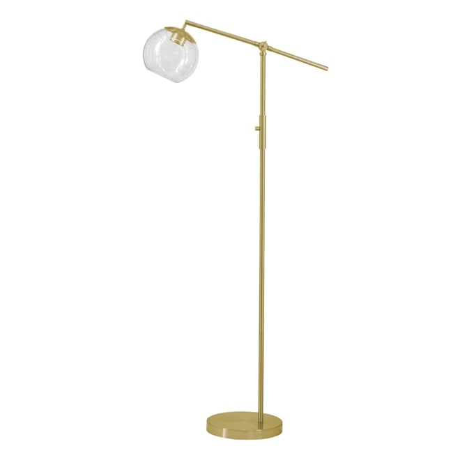 Brass floor deals lamp with shade