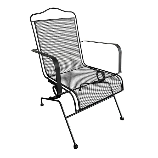 Wrought iron motion chair new arrivals