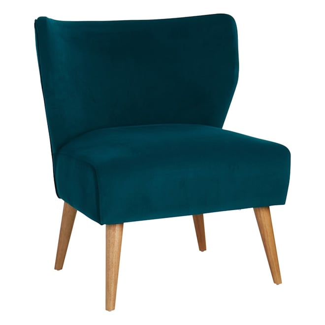 Habitat green velvet online chair