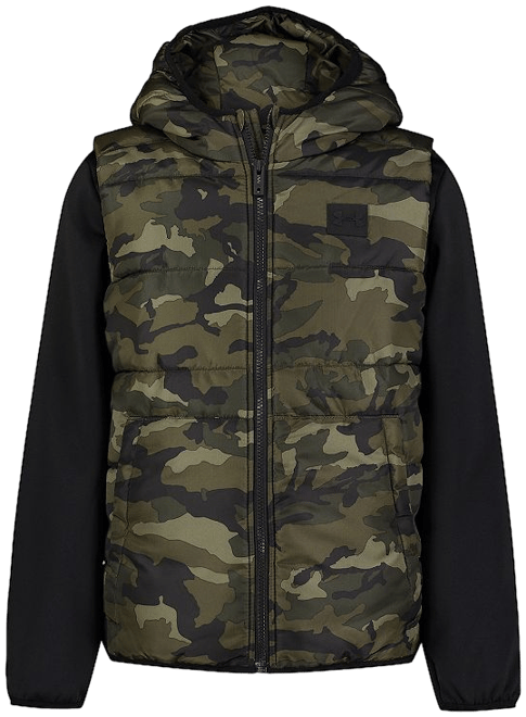 Boys 4-16 Under Armour Long Sleeve Quilted Puffer Vest Hoodie