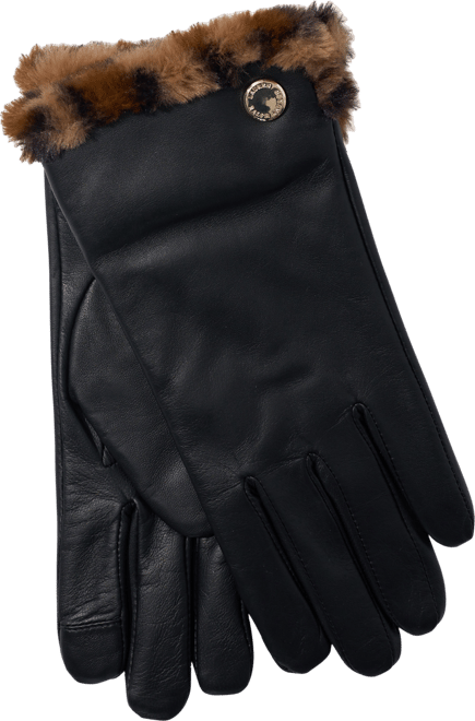Women's Plush Lined Leather Gloves
