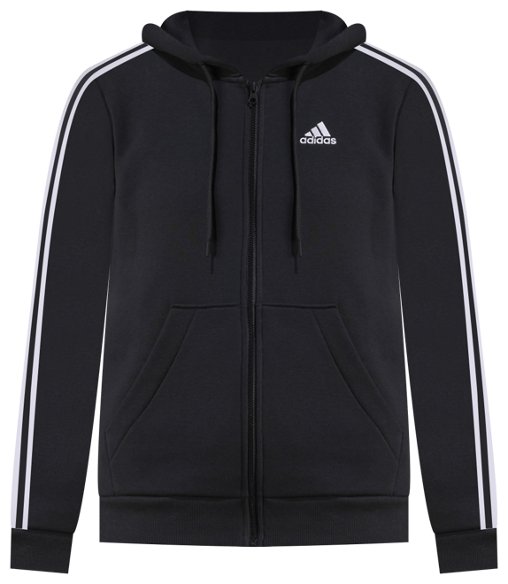 Black and white adidas cheap zip hoodie