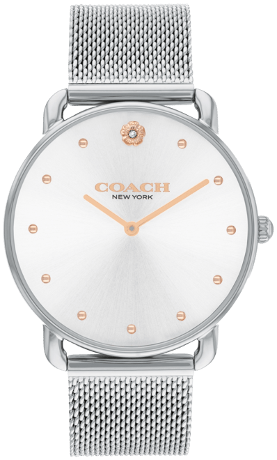 Women's Elliot Silver Stainless Steel Mesh Bracelet Watch 36mm