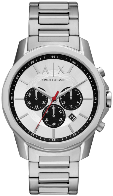 Armani exchange men's on sale chronograph stainless steel watch