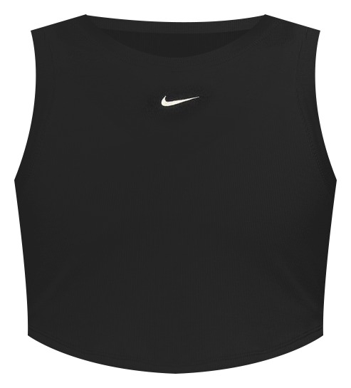 Nike Women's Sportswear Essentials Ribbed Cropped Tank Top Academy - Main Image