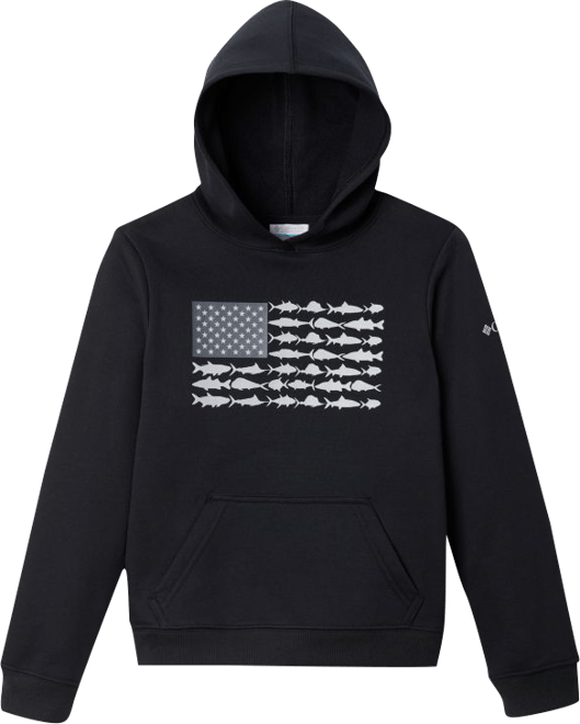 Kids PFG Fish Flag Hoodie Columbia Sportswear