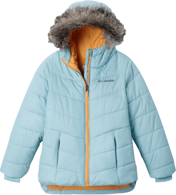 Columbia faux 2025 fur hooded jacket