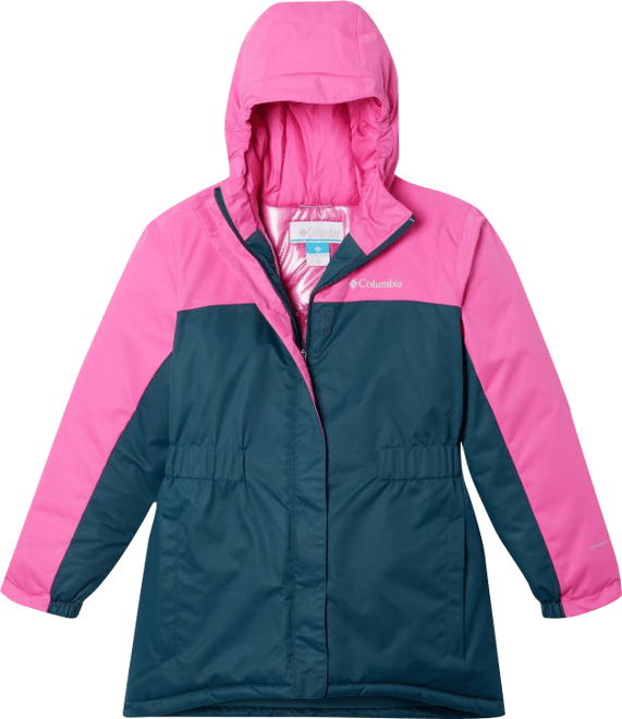 Girls insulated hot sale waterproof coat