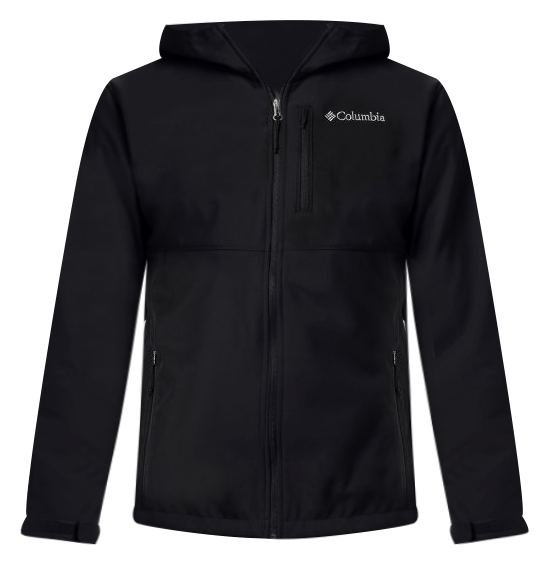 Columbia Ascender Softshell Chaqueta con cremallera frontal para hombre,  negro, grande Columbia 155653