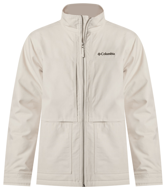 Mens white store columbia jacket