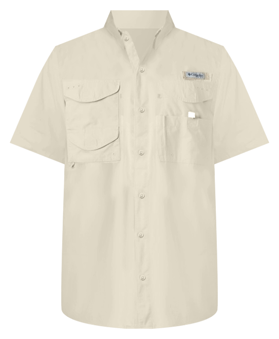 COLUMBIA PFG mens BONEHEAD icon DORADO DAYS short sleeve fishing shirt  white M