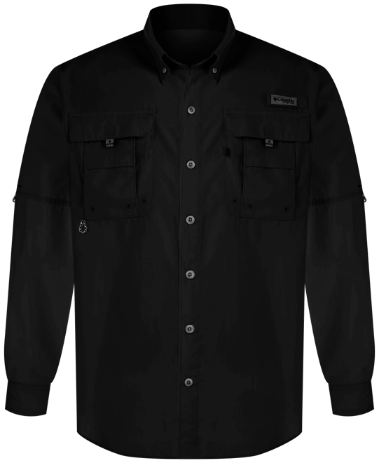 Camisa Columbia En Oferta Para Hombre - Columbia PFG Bahama II Long Sleeve  Gris Oscuro