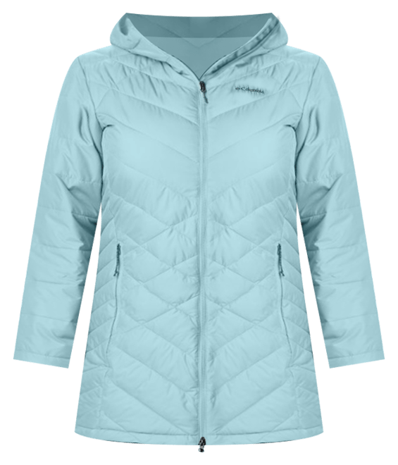 Columbia women's heavenly long hotsell hooded jacket plus size